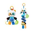 Kit Bubazoo Panda Pelúcia Treme-treme e Mola Atividades Buba