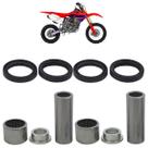 Kit Bucha Garfo Traseiro Retentores CRF 150 RB 2007 2008 2009 2010 2011 2012 2013 2014 2015 2016 2017 2018 2019 2020 2021 2022 2023 10 Peças