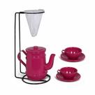 Kit Bule Com Suporte Para Coador + Mini Xícaras - Pink