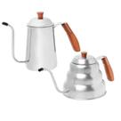 Kit Bule E Chaleira Bico Fino Inox Cabo Madeira Mimo Style