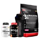 Kit Bulking Protein 6kg + Creatina 100g + BCAA 100g + Coqueteleira - Bodybuilders
