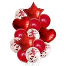 Kit Buque de Balão Látex E Metalizado Com 14 Balões Kit Buque de Balão Látex E Metalizado Com 14 Balões