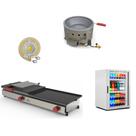 Kit Burger Gás - Prensa e Chapa Pr950g + Kit Gás + Fritadeira Pr70g + Refrigerador Vb11 - 220v