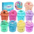 Kit Butter Slime Delpaneo, supermacio, não pegajoso, 250 ml x 9