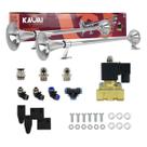 Kit Buzina 74cm Marítima Cromada Caminhão 24v Conexão Par