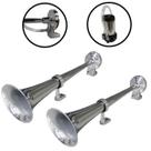 KIT Buzina Caminhão 45cm Marítima Navio 12v Compressor Forte