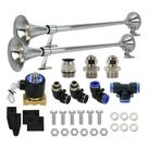 Kit Buzina Maritima 74cm Com Valvula 1 ou 2 suporte conexoes 12v ou 24v