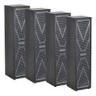 Kit c/ 04 caixas de som oneal ativa vertical opb-404x-pt 120wrms 4 x 4"