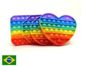 Kit c/ 04 Pop It Fidget Toy Pop Anti Stress Ansiedade Autismo