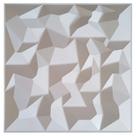 Kit C/ 06 Placas Alto Relevo Painel 3d 50x50 Alto Adesivo