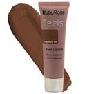 Kit c/ 06 unidades base liquida feels brigadeiro 100 ruby rose