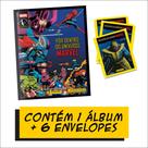 Kit C/ 1 Álbum Brochura + 6 Envelopes De Figurinhas Marvel Comics 2025