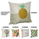 KIT c 1 CAPA p ALMOFADA DECORATIVA c ZÍPER 45x45cm
