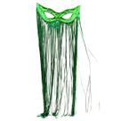 Kit C 1 Cortina 1 Máscara Grande Verde Plástico Carnaval