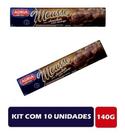 Kit C/10 Biscoito Adria Mousse Meio Amargo 130g