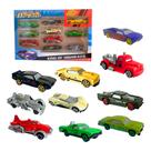 Kit C/10 Carrinhos Die-cast Miniatura Colecionável