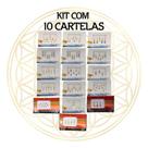 Kit c/ 10 cartelas bindi's indianos variados