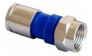 Kit C/ 10 - Conector F Rg6 De Compressão Blindado