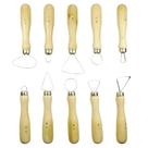 Kit c/ 10 Estecas de Madeira para Modelagem e Corte Sinoart