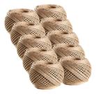 Kit C/10 Fio Cordão Barbante Rami 2mm Rolo 100g Sisal 90 Mts Kit C/10 Fio Cordão Barbante Rami 2mm Rolo 100g Sisal 90 Mts