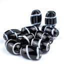 Kit c/ 10 Firmas de Búzios 22 mm Preto e Branco Murano Guias