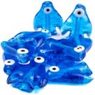 Kit c/ 10 Firmas de Peixe Iemanjá Azul 30 mm Murano Guias Kit c/ 10 Firmas de Peixe Iemanjá Azul 30 mm Murano Guias