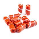 Kit c/ 10 Firmas Lisa 22mm Verm e Branco Murano Guias