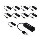 Kit C/ 10 Hub Usb 2.0 Com 4 Portas Transmissão 480mbps