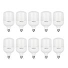 Kit c/ 10 lampadas led bulbo 40w - fortled