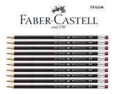 Kit c/ 10 Lápis Preto Ecolápis Max Sextavado Faber-Castell HB N.2 C/Borracha