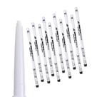 Kit C/ 10 Lápis Retrátil Branco para Olhos e Marcação Ruby Kisses RAE06BR