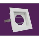 Kit c/ 10 luminarias embutida slim 90x90 cm p/ 1 gu 10 par 16 em aluminio branca/branca