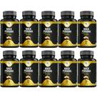 KIT C/10 Ma ca Perua na Negra Pura Premium 500mg 120 Cáps - Fits Life