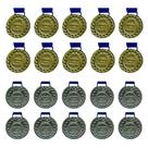 Kit C/10 Medalhas de Ouro + 10 Medalhas de Prata M30 Crespar