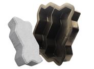 Kit c 10 Molde p Piso Intertravado Drenante 24x10x6 Paver Pavimentação Rua Calçada Lajota Pedra DIY