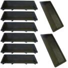 Kit c 10 Molde Plastico Concreto 60x23x5 Matriz p Fabricar Artefato Concreto Reborde Muro Protetor Chapéu Capa Parede