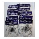 kit c/10 pac teia aranha branca 20g cada Halloween