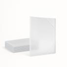 Kit C/10 Pasta Aba Cristal Elastico Oficio 235x335mm x50mm
