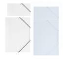 Kit C/10 Pasta Aba Elastico Transparente Oficio 235x335mm