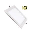 Kit C/10 Peças Painel Plafon Led Embutir Quadrado 18w 6.4k Branco Frio Ourolux Kit C/10 Peças Painel Plafon Led Embutir Quadrado 18w 6.4k Branco Frio Ourolux