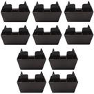 Kit C/ 10 Peças - Pé Para Para Guarda Roupa Comoda De 5cm Mogno