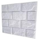 Kit C/ 10 Placas Revestimento Parede Alto Relevo Painel 3d cobre 2,5 m² (nature Branco)