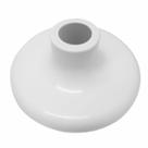 Kit C/ 10 Plafon Sobrepor Redondo Branco Porcelana Bocal E27