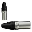 Kit c/10 plug's conectores xlr canon de linha, macho