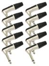 Kit C/ 10 Plugs P10 90 Mono Rp2rc Rean By Neutrik