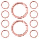 Kit C/10 Porta Grelha Ralo Redondo 15x15 Suporte Inox Rose
