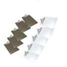 Kit c/10 Prancheta Acrilica A4 Garra Aço Fume e Cristal Kit c/10 Prancheta Acrilica A4 Garra Aço Fume e Cristal