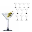 kit C/10 Taça Martini Acrílica 90ml Para Sobremesas Drinks