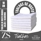 Kit C 10 Toalha De Rosto Branca - 70x40cm - Profissional - 82g - Cabeleireiro - Zoom Soft - Banheiro Kit C 10 Toalha De Rosto Branca - 70x40cm - Profissional - 82g - Cabeleireiro - Zoom Soft - Banheiro