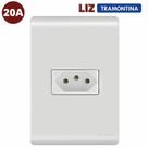 Kit c/ 10 tomada 20a branca c/ placa 4 x 2 liz tramontina